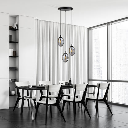 Astral 3 premium pendant light graphite