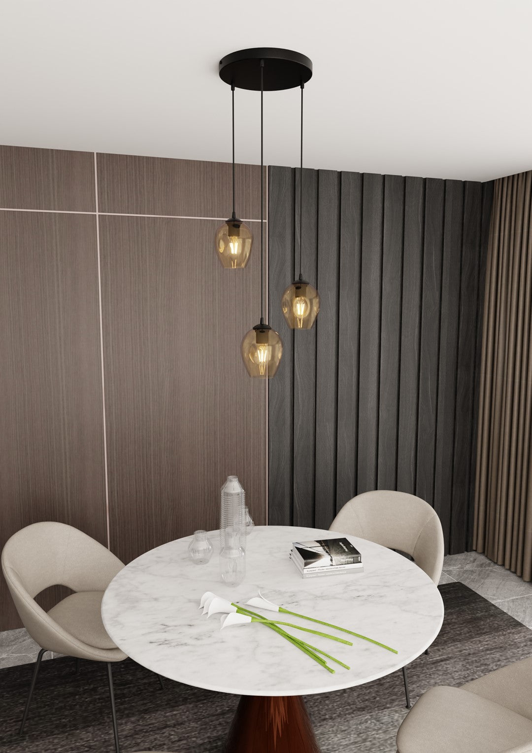 Istar 3 premium pendant light black/amber