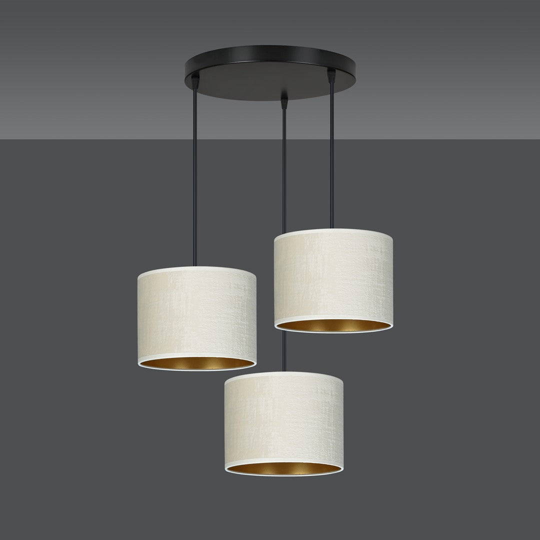 Hilde 3 premium pendant light white