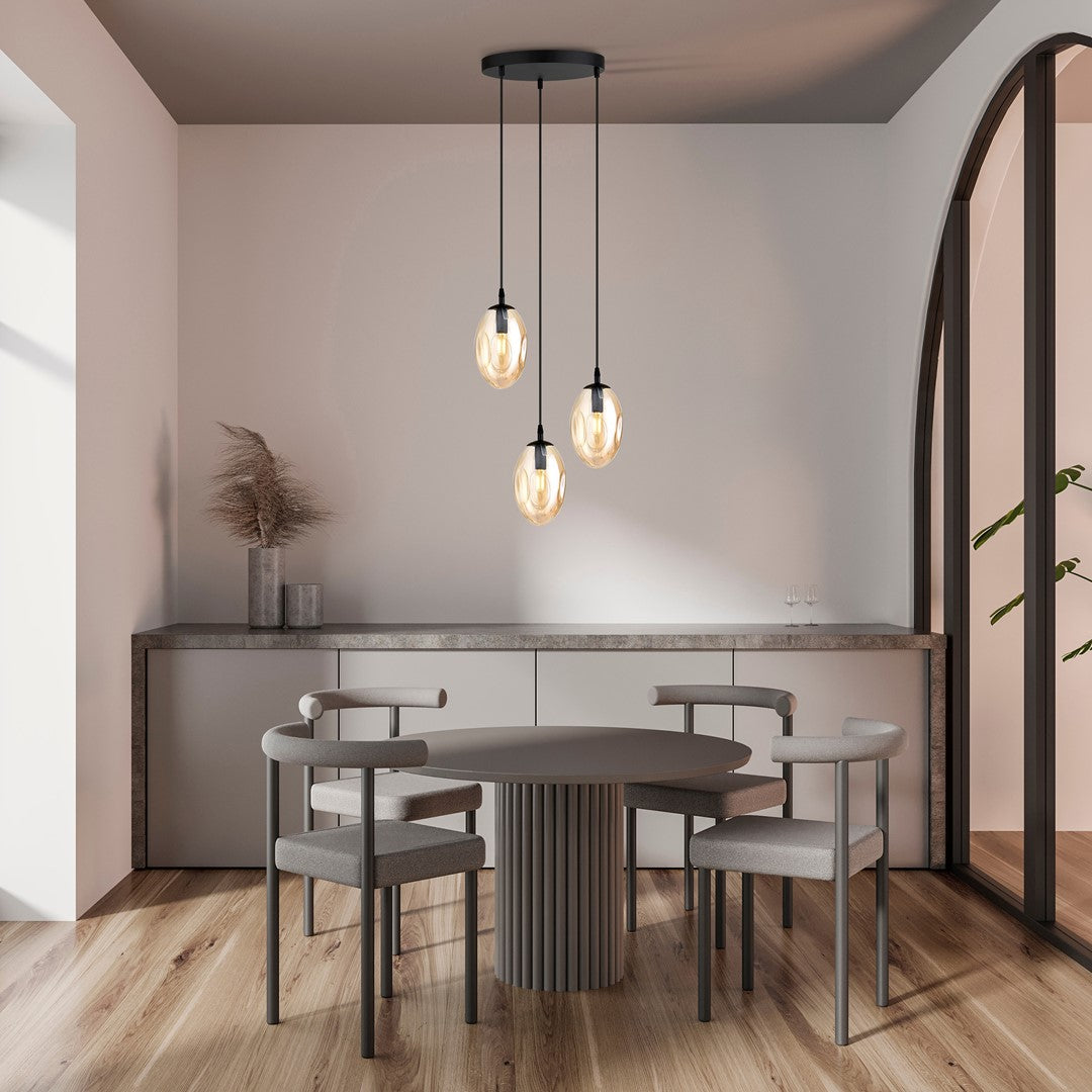 Astral 3 premium pendant light amber