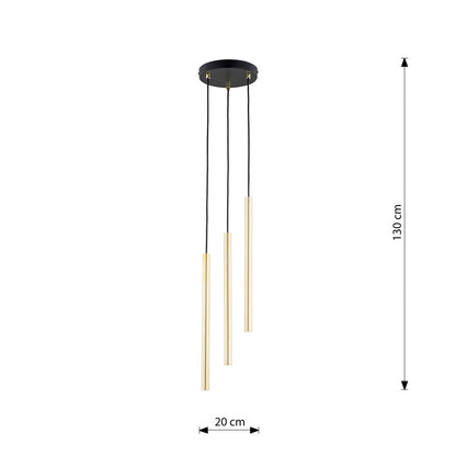 Selter 3 premium pendant light gold