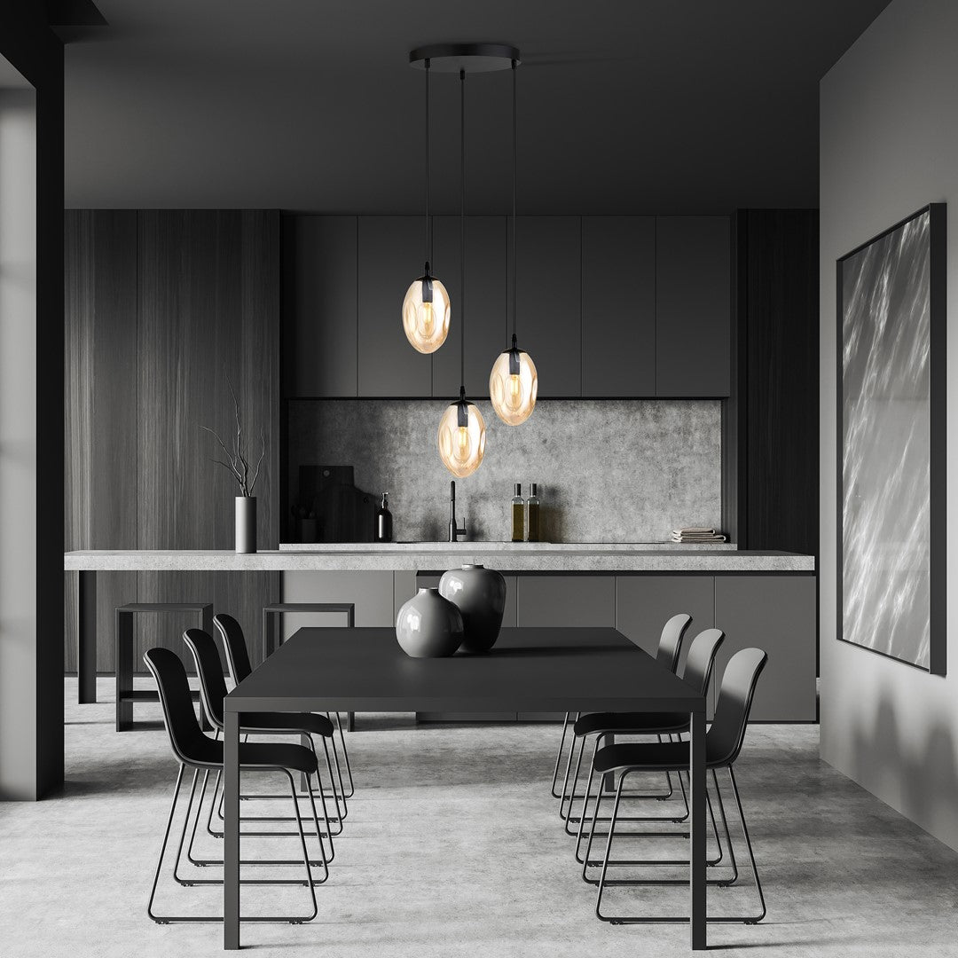 Astral 3 premium pendant light amber