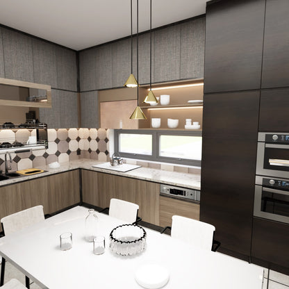 Elit 3 premium pendant light gold
