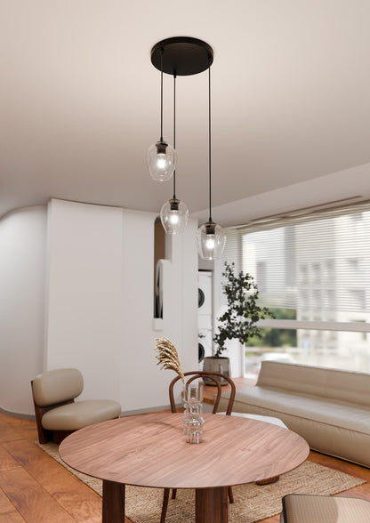Istar 3 premium pendant light black/clear