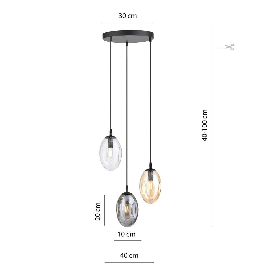 Astral 3 premium pendant light mixed