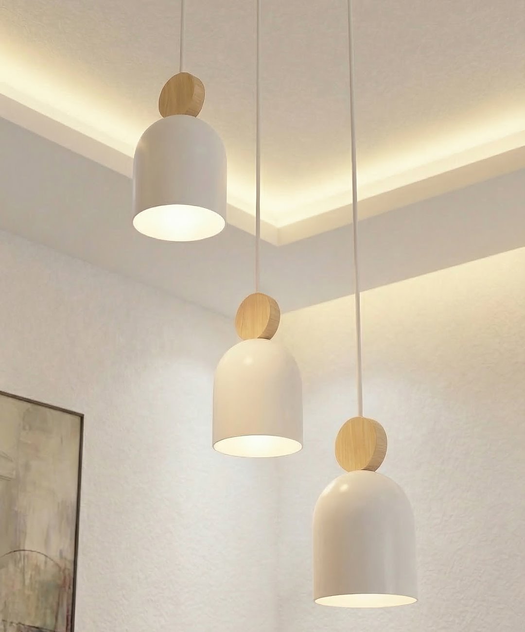 Mesi 3 premium pendant light white
