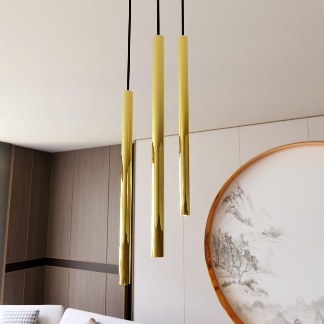 Selter 3 premium pendant light gold