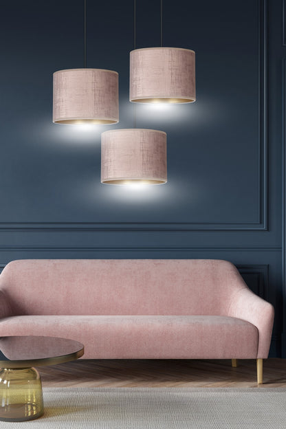 Hilde 3 premium pendant light pink