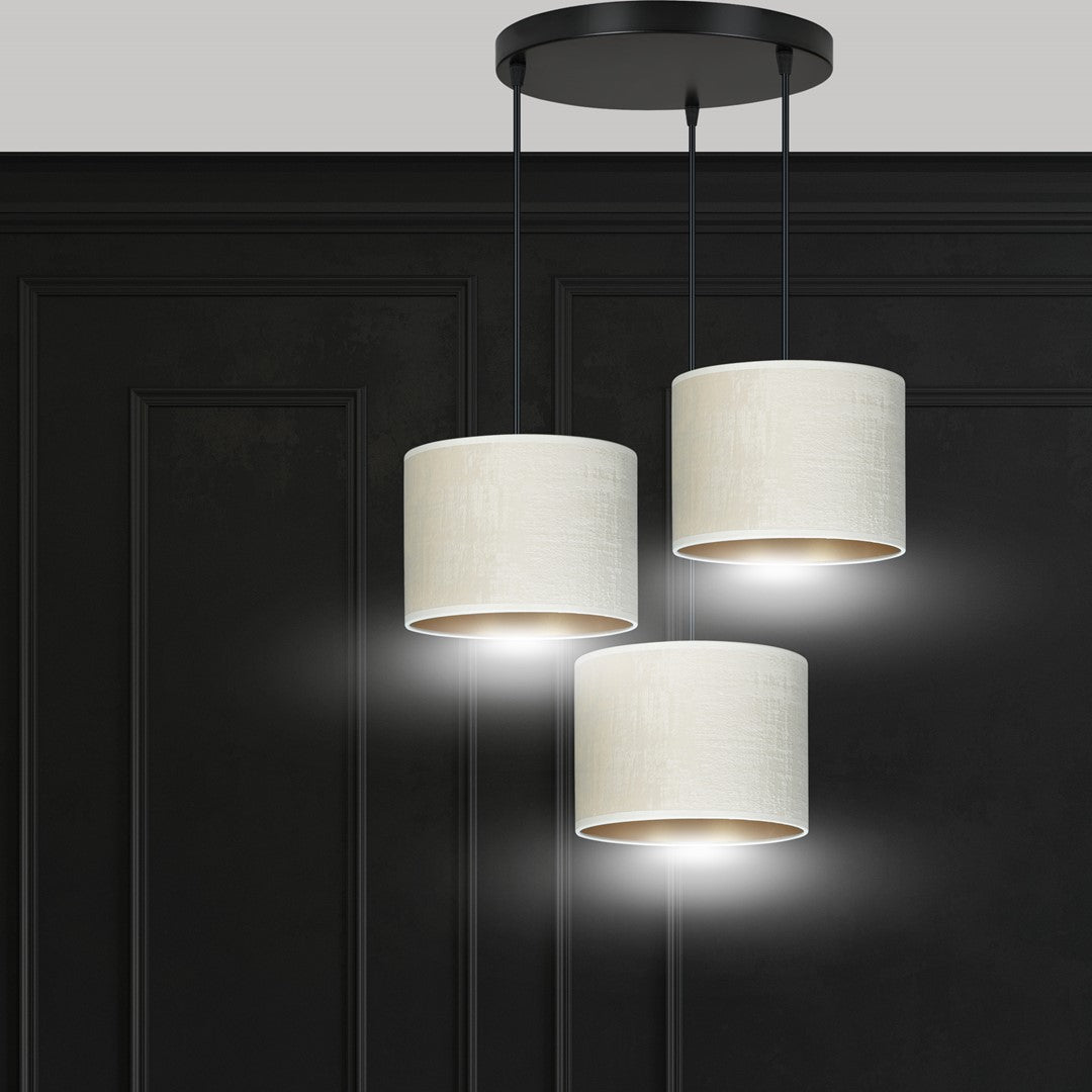 Hilde 3 premium pendant light white