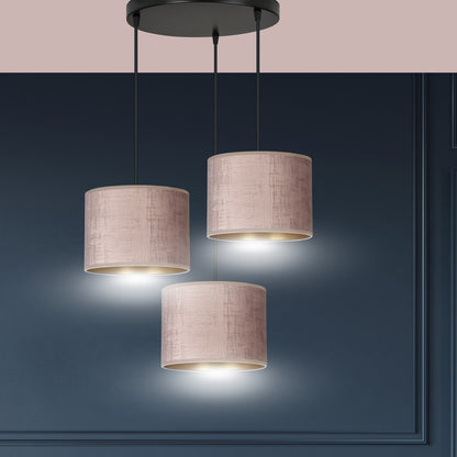 Hilde 3 premium pendant light pink