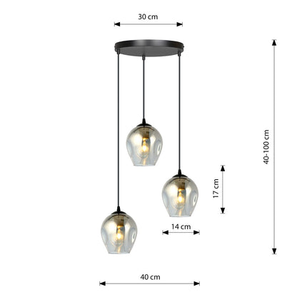 Istar 3 premium pendant light black/graphite