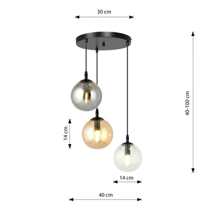 Cosmo 3 premium pendant light mixed