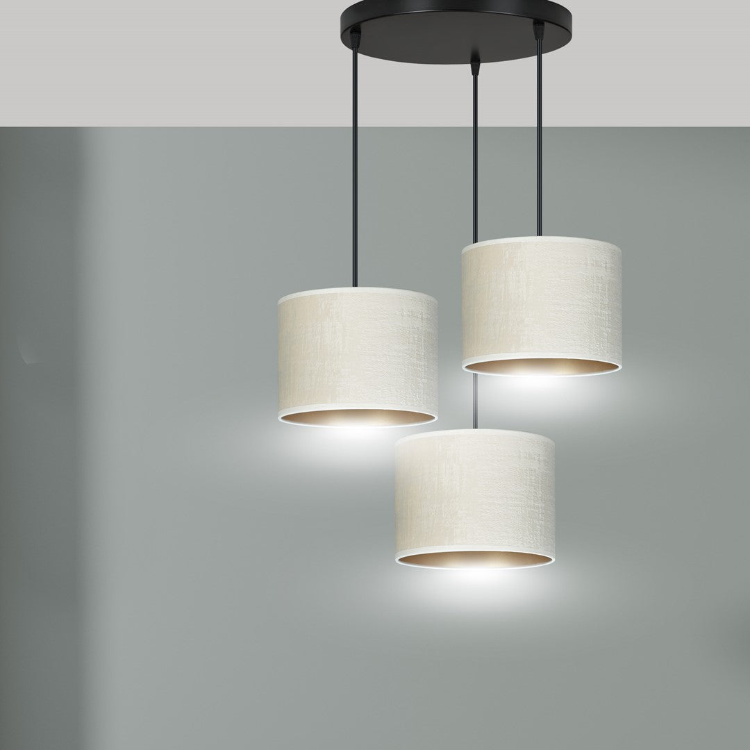 Hilde 3 premium pendant light white