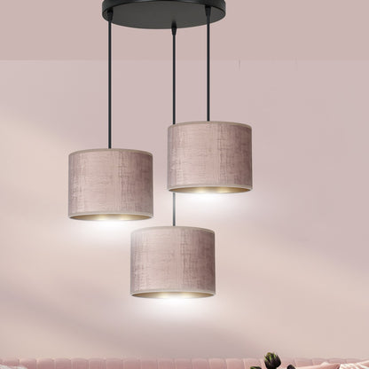 Hilde 3 premium pendant light pink