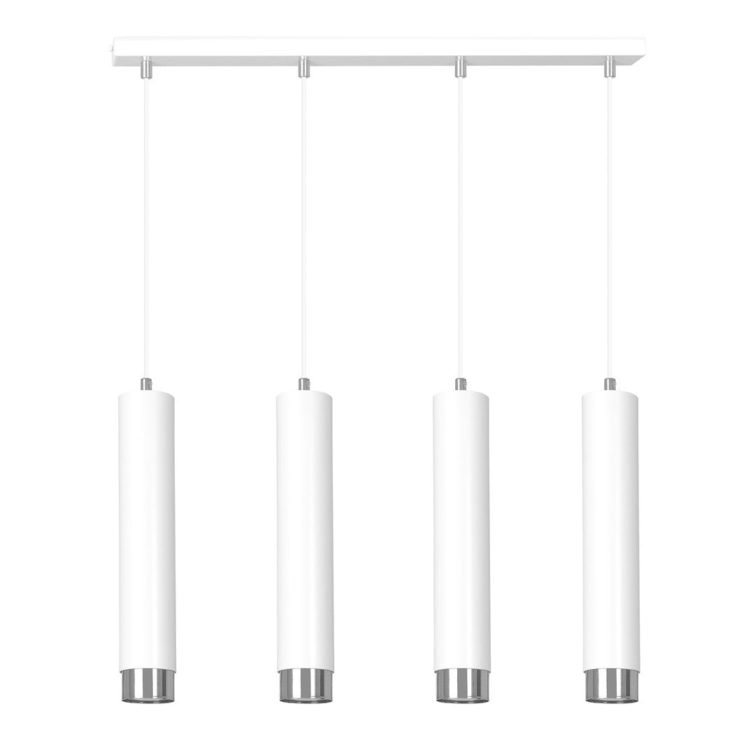 Kibo 4 pendant light white/chrome