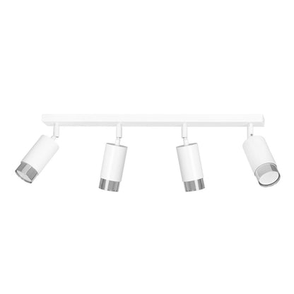 Hiro 4 ceiling spotlight white/chrome