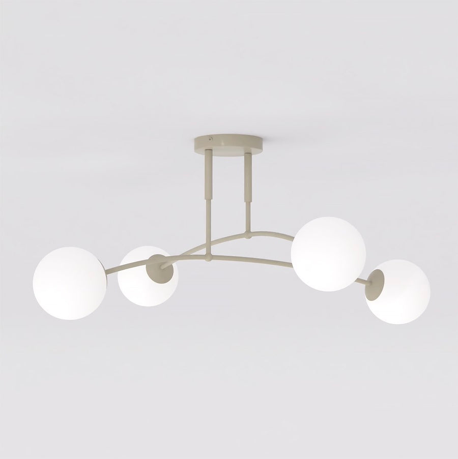 Nails 4 ceiling lamp mocha/opal