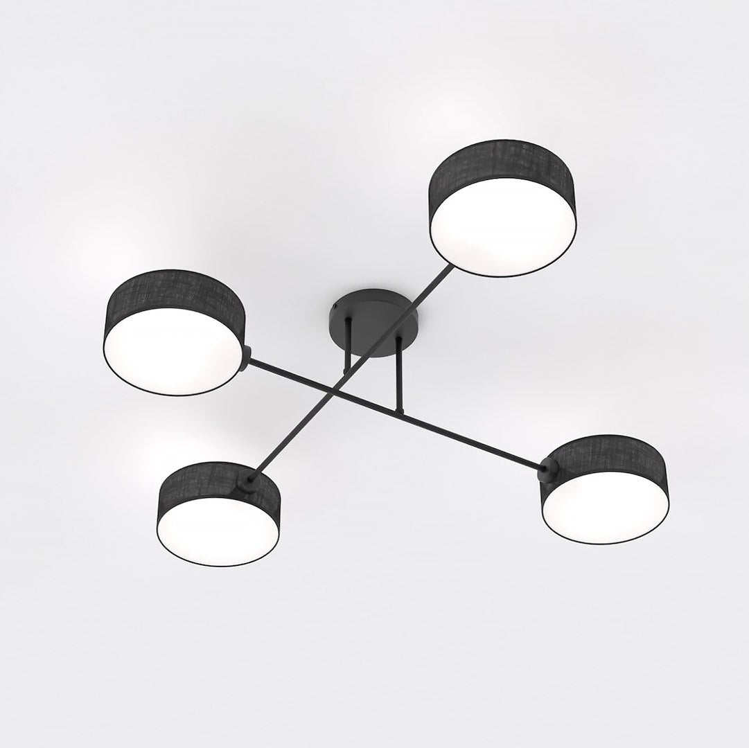 Maga 4 ceiling lamp black