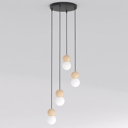 Loop 4 pendant light black
