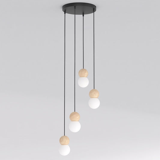 Loop 4 pendant light black