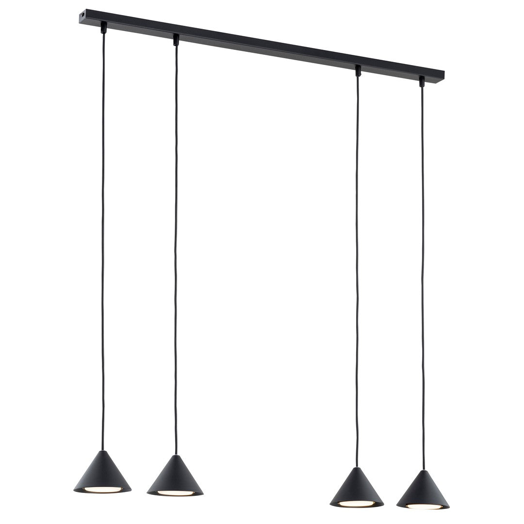 Elit 4 pendant light black