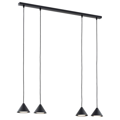 Elit 4 pendant light black