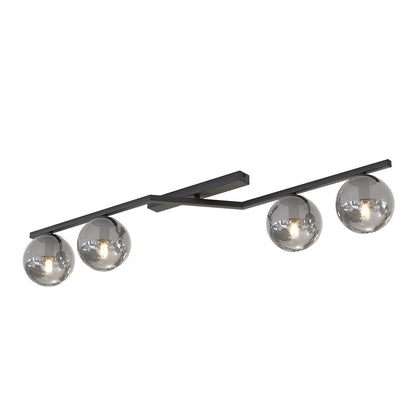 Naton 4 ceiling lamp black/graphite