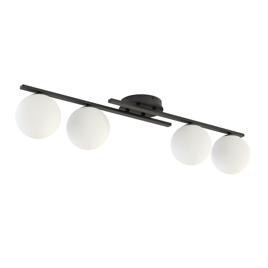 Kairo 4 ceiling lamp black/opal