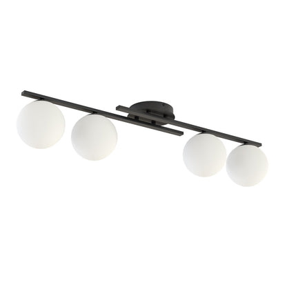 Kairo 4 ceiling lamp black/opal