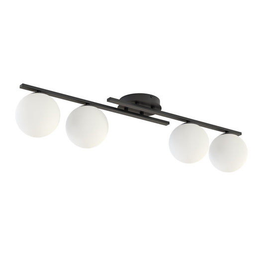 Kairo 4 ceiling lamp black/opal