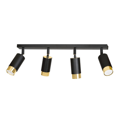 Hiro 4 ceiling spotlight black/gold