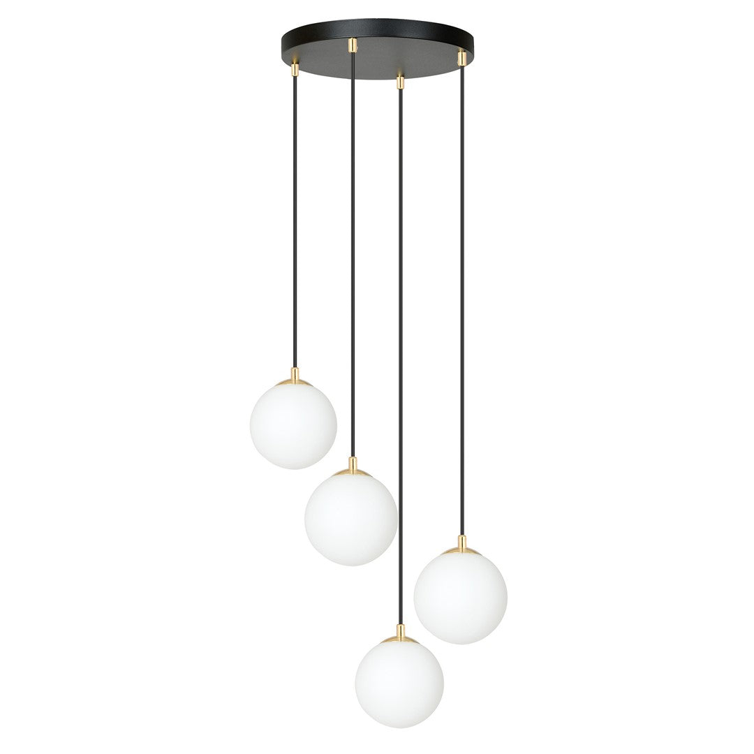 Royal 4 pendant light black