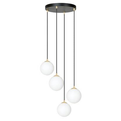 Royal 4 pendant light black