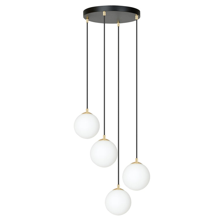 Royal 4 pendant light black
