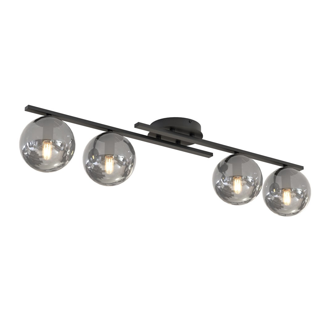 Kairo 4 ceiling lamp black/graphite