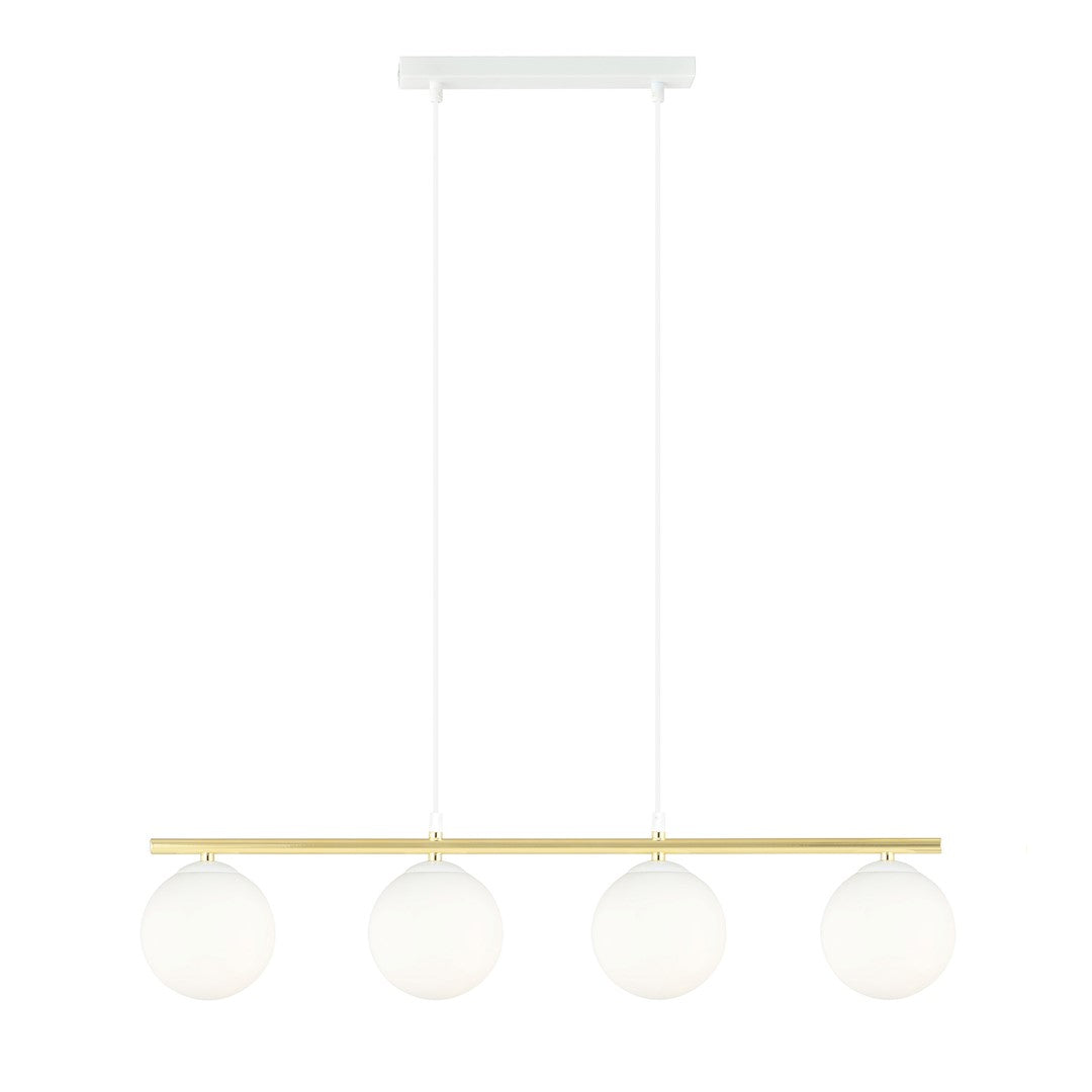 Allora 4 pendant light white/opal