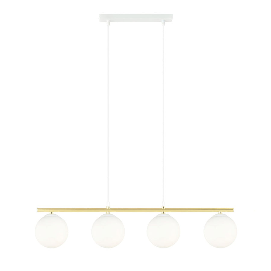 Allora 4 pendant light white/opal