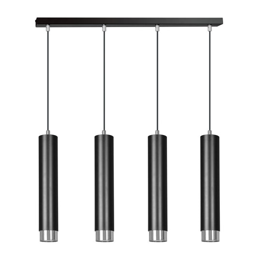 Kibo 4 pendant light black/chrome