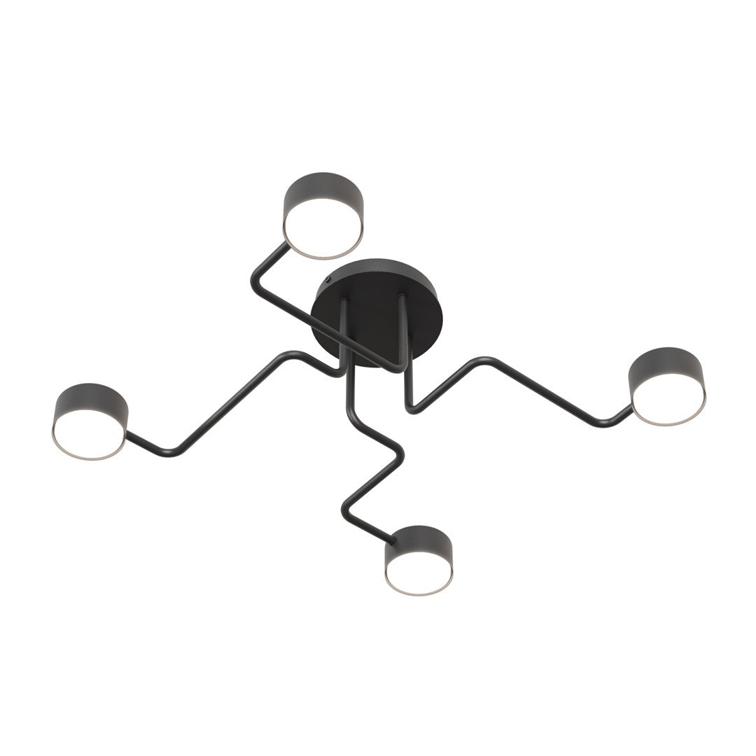 Kurage 4 ceiling lamp black