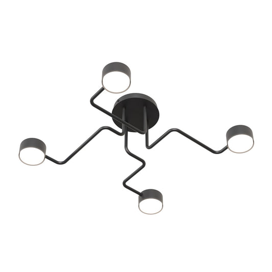 Kurage 4 ceiling lamp black