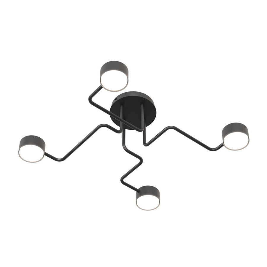 Kurage 4 ceiling lamp black