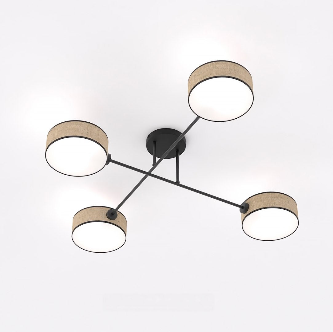 Maga 4 ceiling lamp rattan