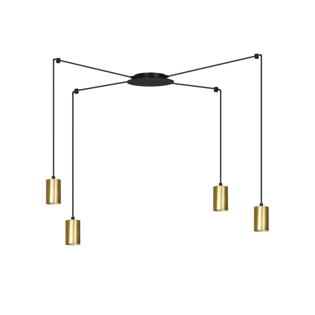 Traker 4 pendant light black/gold