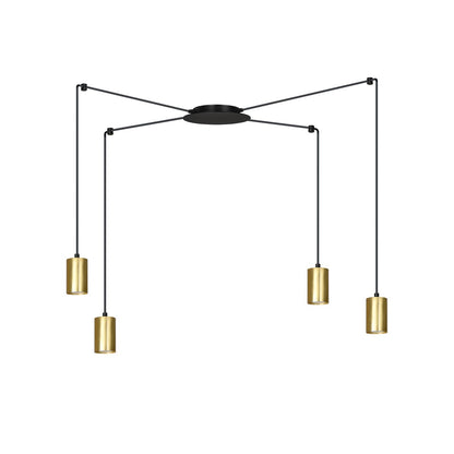 Traker 4 pendant light black/gold