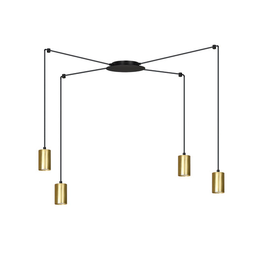 Traker 4 pendant light black/gold
