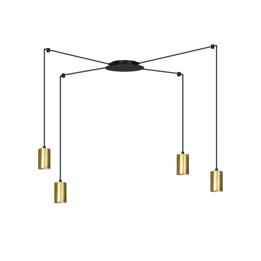 Traker 4 pendant light black/gold