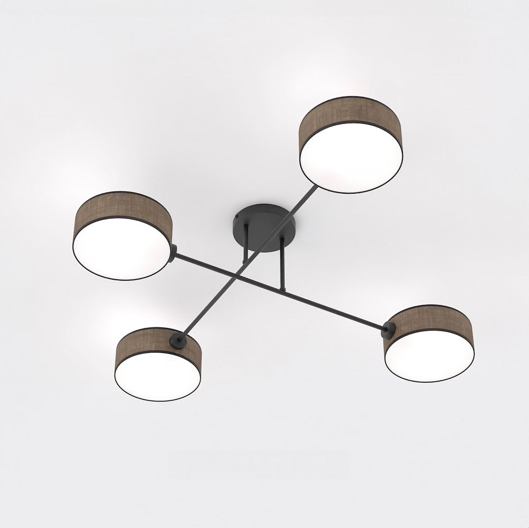 Maga 4 ceiling lamp brown