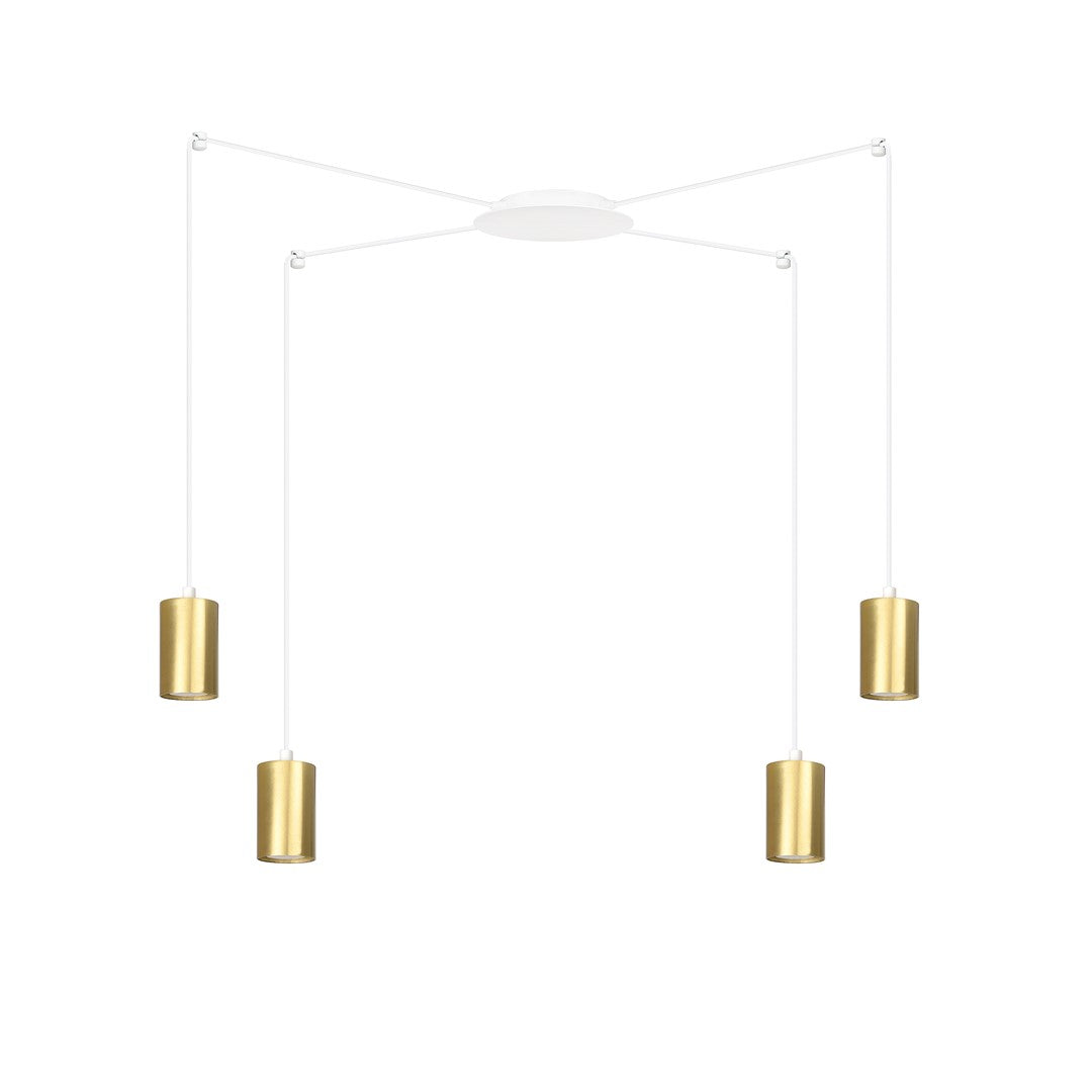 Traker 4 pendant light white/gold