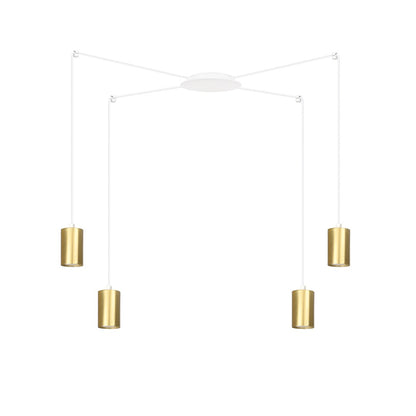 Traker 4 pendant light white/gold