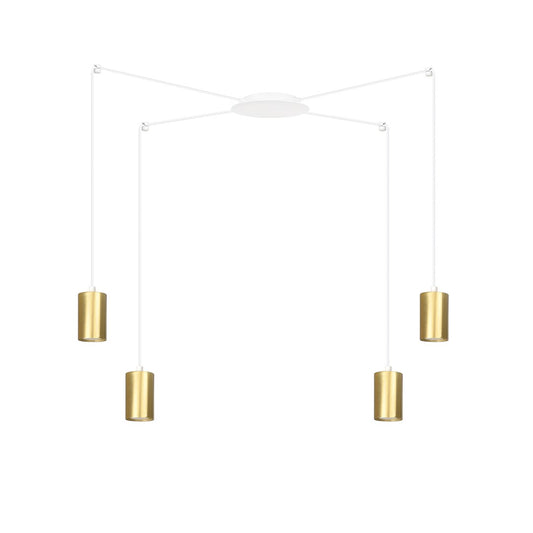Traker 4 pendant light white/gold